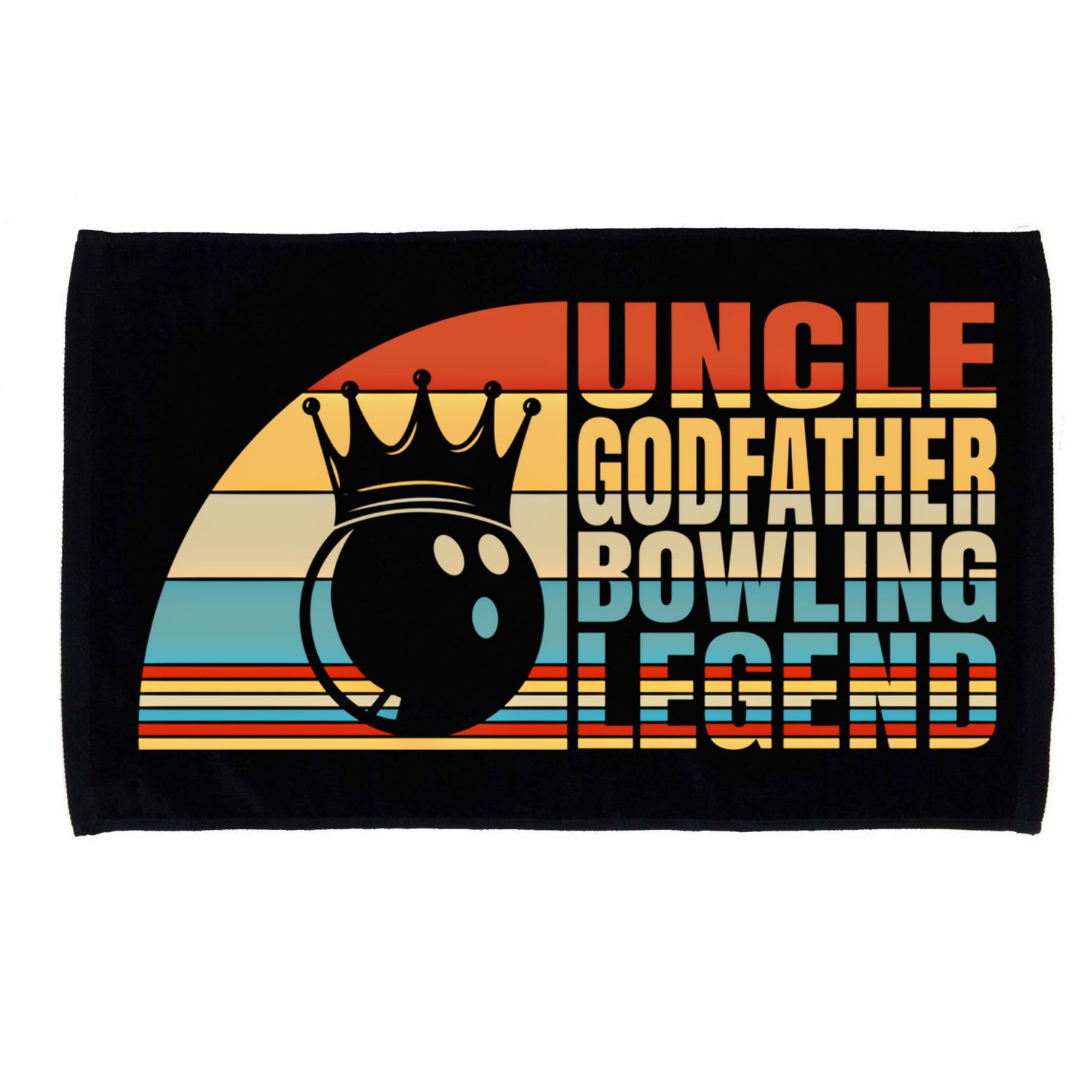 Uncle Godfather And Bowling Legend Bowling Uncle Gift Microfiber Hand Towel