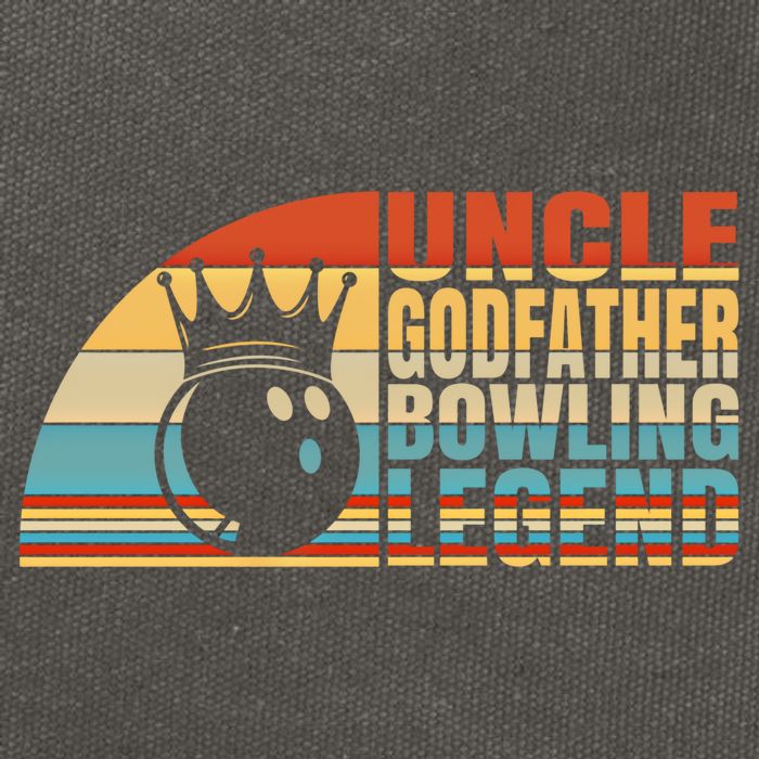 Uncle Godfather And Bowling Legend Bowling Uncle Gift Cotton Canvas Backpack