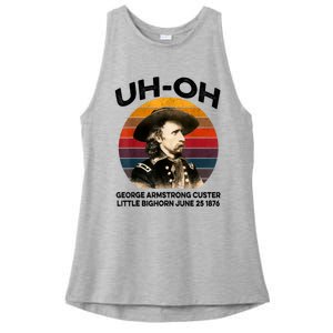 Uhoh George Armstrong Custer Little Bighorn June 25 1876 Ladies PosiCharge Tri-Blend Wicking Tank