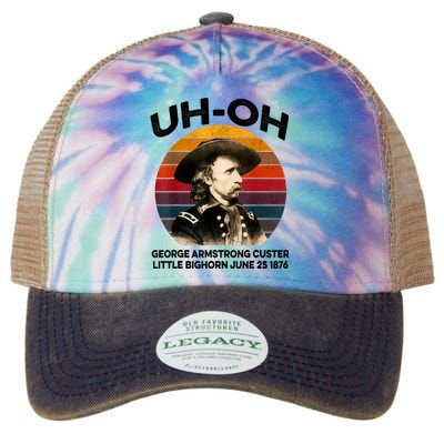 Uhoh George Armstrong Custer Little Bighorn June 25 1876 Legacy Tie Dye Trucker Hat