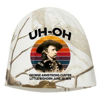 Uhoh George Armstrong Custer Little Bighorn June 25 1876 Kati - Camo Knit Beanie