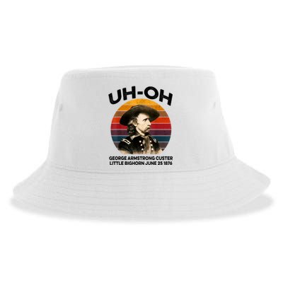 Uhoh George Armstrong Custer Little Bighorn June 25 1876 Sustainable Bucket Hat