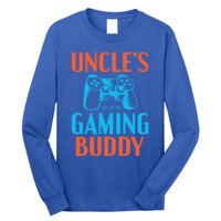 Uncles Gaming Buddy Niece Nephew Family Brother Gamer Uncle Gift Long Sleeve Shirt