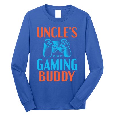 Uncles Gaming Buddy Niece Nephew Family Brother Gamer Uncle Gift Long Sleeve Shirt