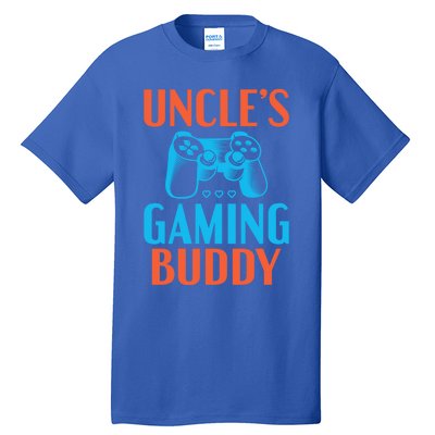 Uncles Gaming Buddy Niece Nephew Family Brother Gamer Uncle Gift Tall T-Shirt