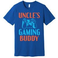 Uncles Gaming Buddy Niece Nephew Family Brother Gamer Uncle Gift Premium T-Shirt