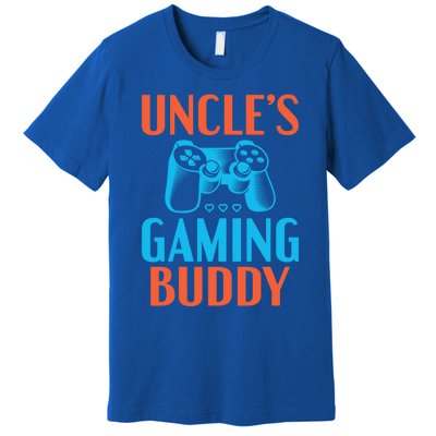 Uncles Gaming Buddy Niece Nephew Family Brother Gamer Uncle Gift Premium T-Shirt