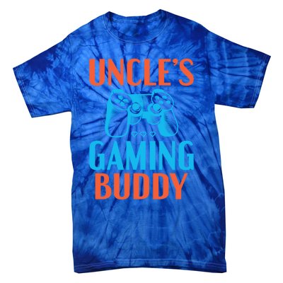 Uncles Gaming Buddy Niece Nephew Family Brother Gamer Uncle Gift Tie-Dye T-Shirt