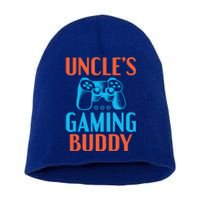 Uncles Gaming Buddy Niece Nephew Family Brother Gamer Uncle Gift Short Acrylic Beanie