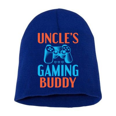 Uncles Gaming Buddy Niece Nephew Family Brother Gamer Uncle Gift Short Acrylic Beanie