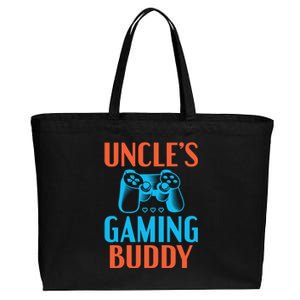 Uncles Gaming Buddy Niece Nephew Family Brother Gamer Uncle Gift Cotton Canvas Jumbo Tote