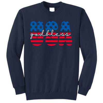 USA God Bless Patriot Celebration Tall Sweatshirt