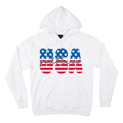 USA God Bless Patriot Celebration Hoodie