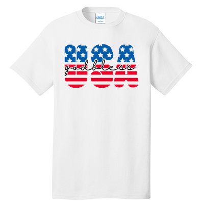 USA God Bless Patriot Celebration Tall T-Shirt