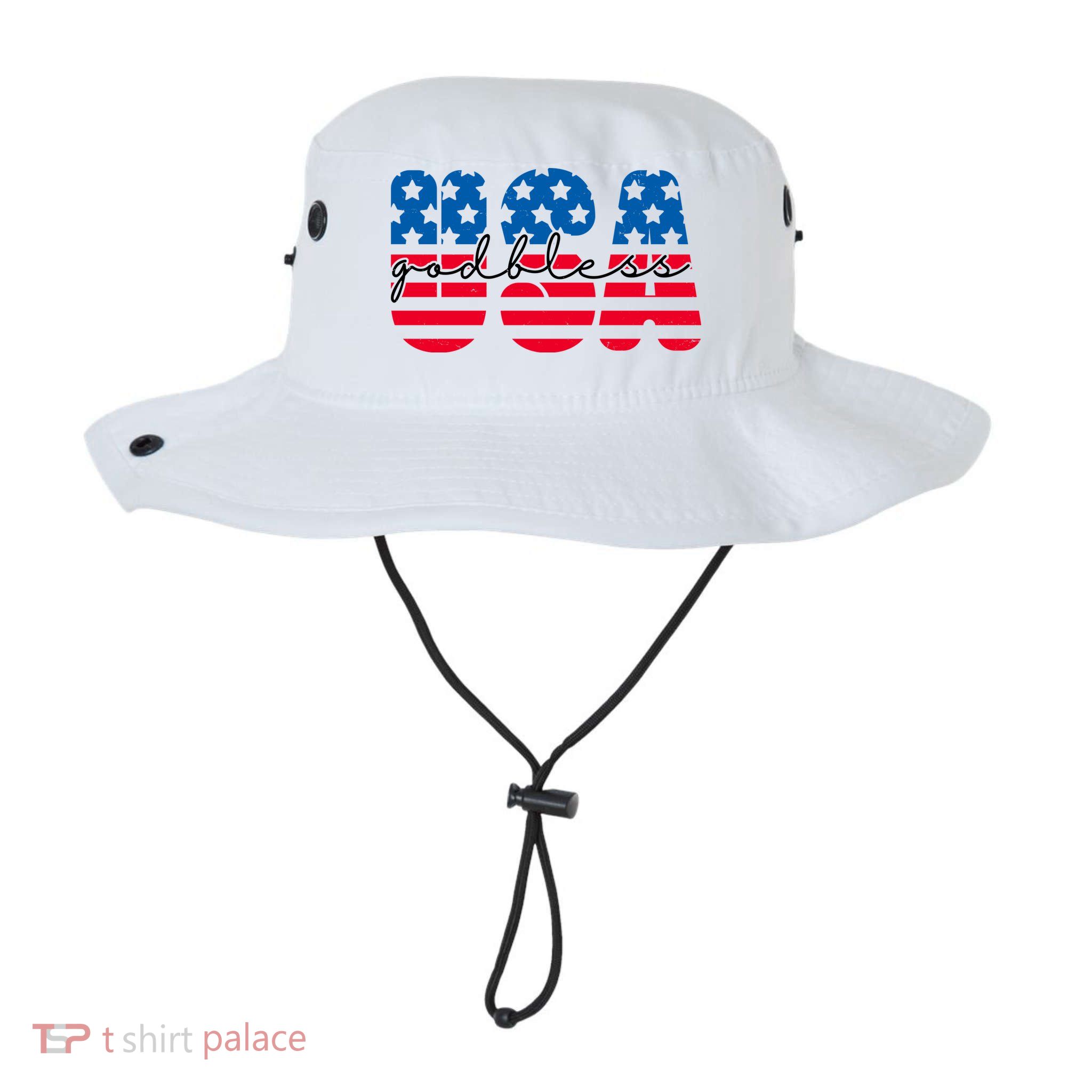 USA God Bless Patriot Celebration Bucket Hat
