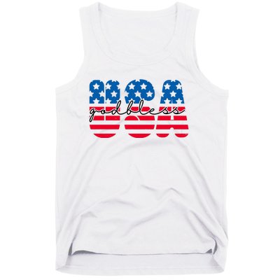 USA God Bless Patriot Celebration Tank Top