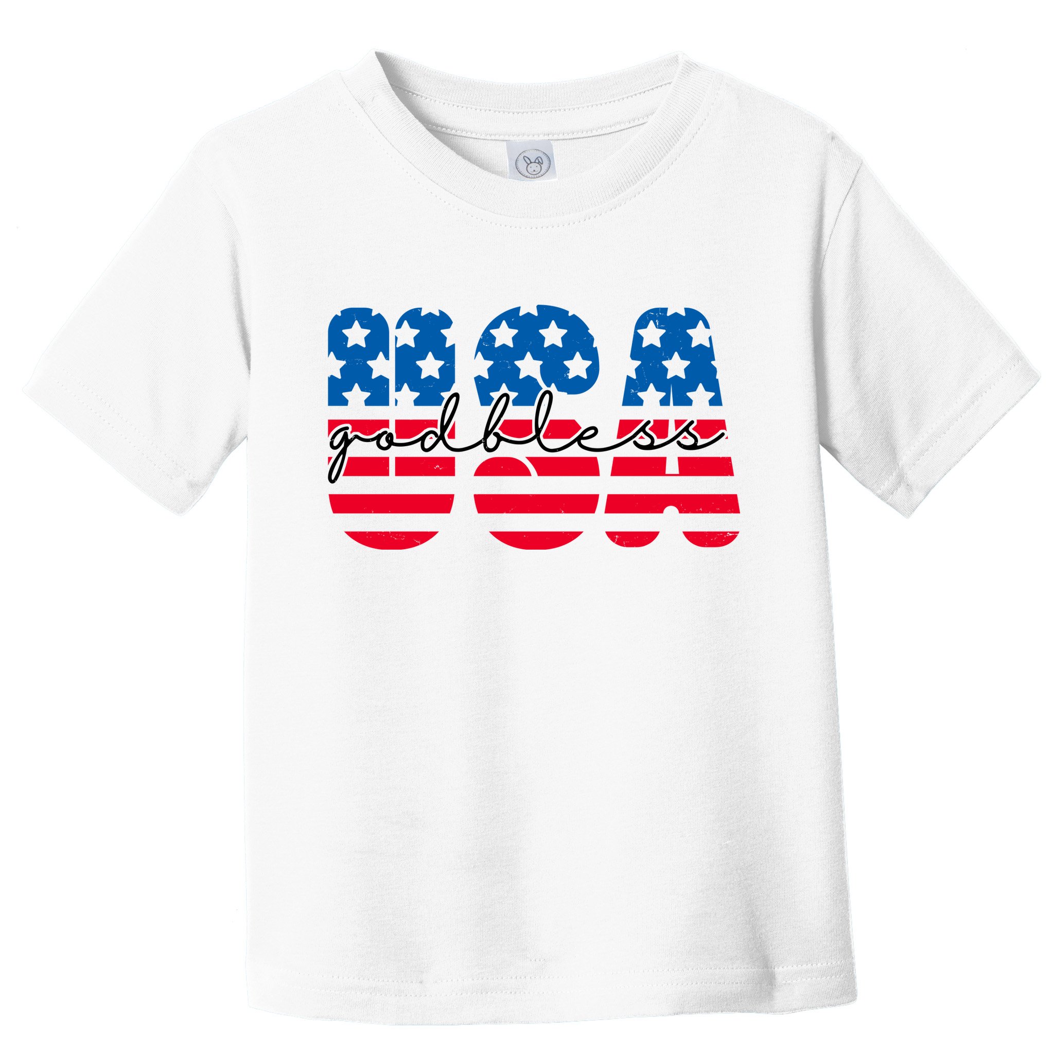 USA God Bless Patriot Celebration Toddler T-Shirt