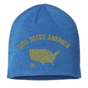 Usa God Bless America All 50 States Gift Sustainable Beanie