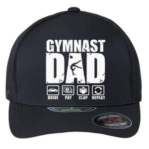 Unny Gymnast Dad Proud Gymnastics Father Humor Fathers Day Flexfit Unipanel Trucker Cap