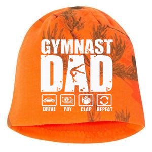 Unny Gymnast Dad Proud Gymnastics Father Humor Fathers Day Kati - Camo Knit Beanie