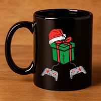 Ultimate Gaming Experience Festive Holiday Controller 11oz C Handle Ceramic Mug