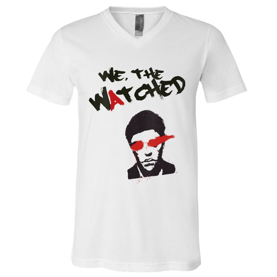 Underground Graffiti Fire Eyes V-Neck T-Shirt