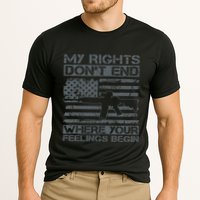 Usa Gun Flag My Rights DonT End Where Your Feelings Begin Performance Shirt
