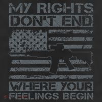 Usa Gun Flag My Rights DonT End Where Your Feelings Begin Beanie