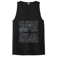 Usa Gun Flag My Rights DonT End Where Your Feelings Begin PosiCharge Competitor Tank