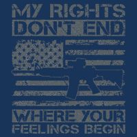 Usa Gun Flag My Rights DonT End Where Your Feelings Begin Infant Baby Jersey Bodysuit