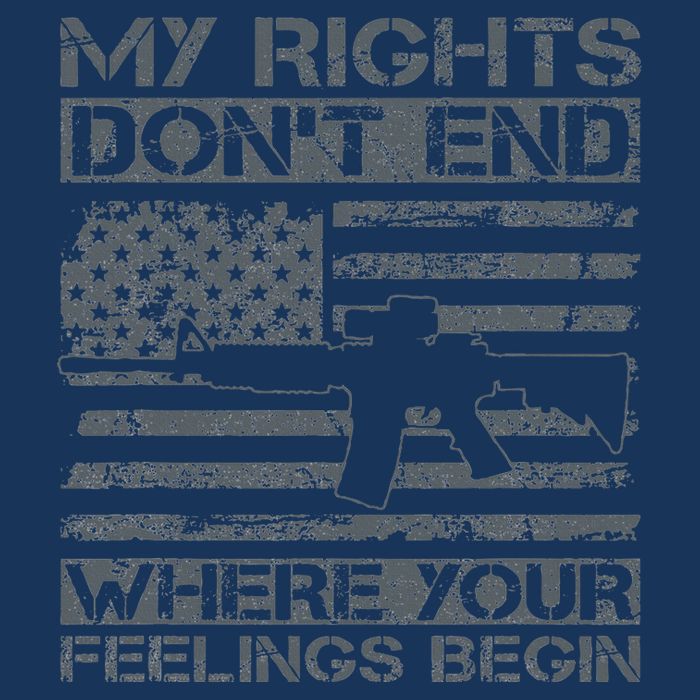 Usa Gun Flag My Rights DonT End Where Your Feelings Begin Infant Baby Jersey Bodysuit