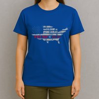 Us Grunge Flag Trump 4547 Red Wave Trump Wins T-Shirt