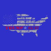 Us Grunge Flag Trump 4547 Red Wave Trump Wins T-Shirt