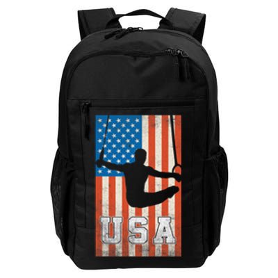 Usa Gymnast Gymnastics Team Athlete American Flag Daily Commute Backpack