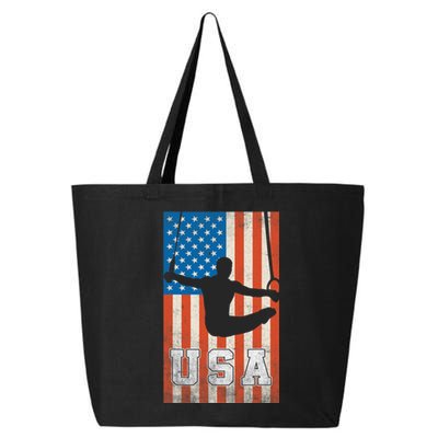 Usa Gymnast Gymnastics Team Athlete American Flag 25L Jumbo Tote