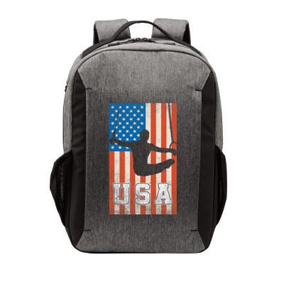 Usa Gymnast Gymnastics Team Athlete American Flag Vector Backpack