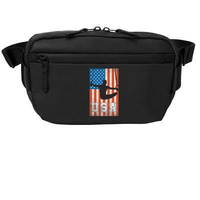 Usa Gymnast Gymnastics Team Athlete American Flag Crossbody Pack