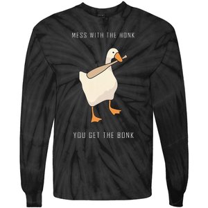 Untitled Goose Game Funny Family Gaming Tie-Dye Long Sleeve Shirt