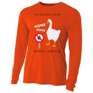 Untitled Goose Game Funny Cooling Performance Long Sleeve Crew