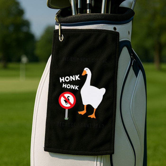 Untitled Goose Game Funny Golf Towel