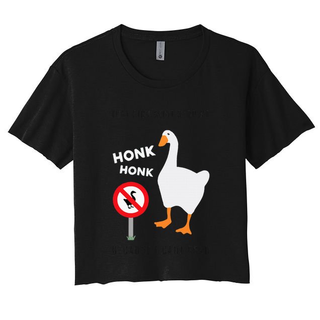 Untitled Goose Game Funny Crop Top