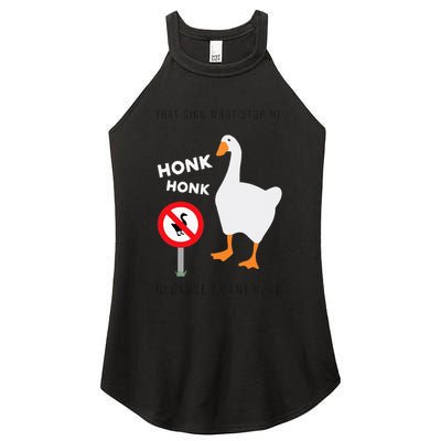 Untitled Goose Game Funny Women's Perfect Tri Rocker Tank