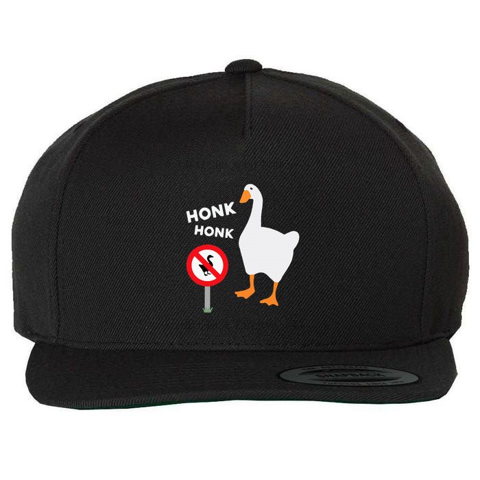 Untitled Goose Game Funny Wool Snapback Cap