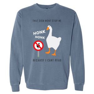 Untitled Goose Game Funny Garment-Dyed Sweatshirt