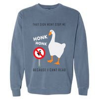 Untitled Goose Game Funny Garment-Dyed Sweatshirt