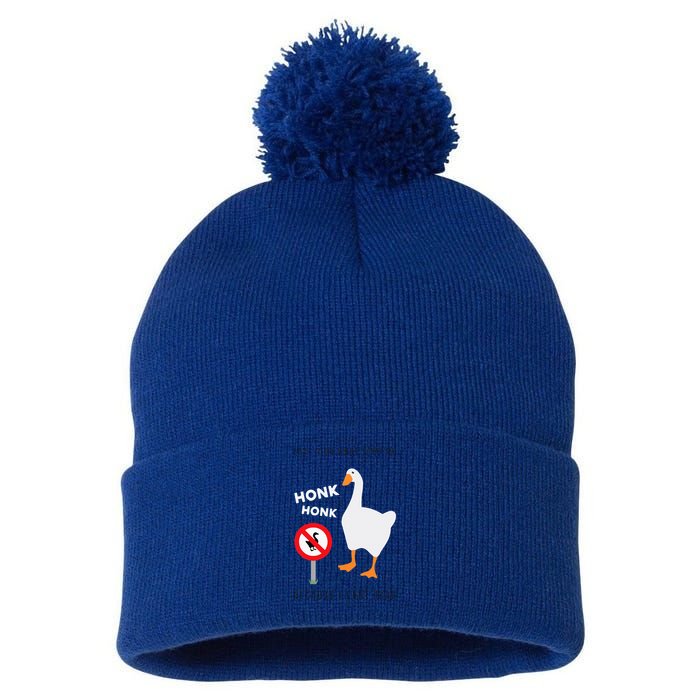 Untitled Goose Game Funny Pom Pom 12in Knit Beanie
