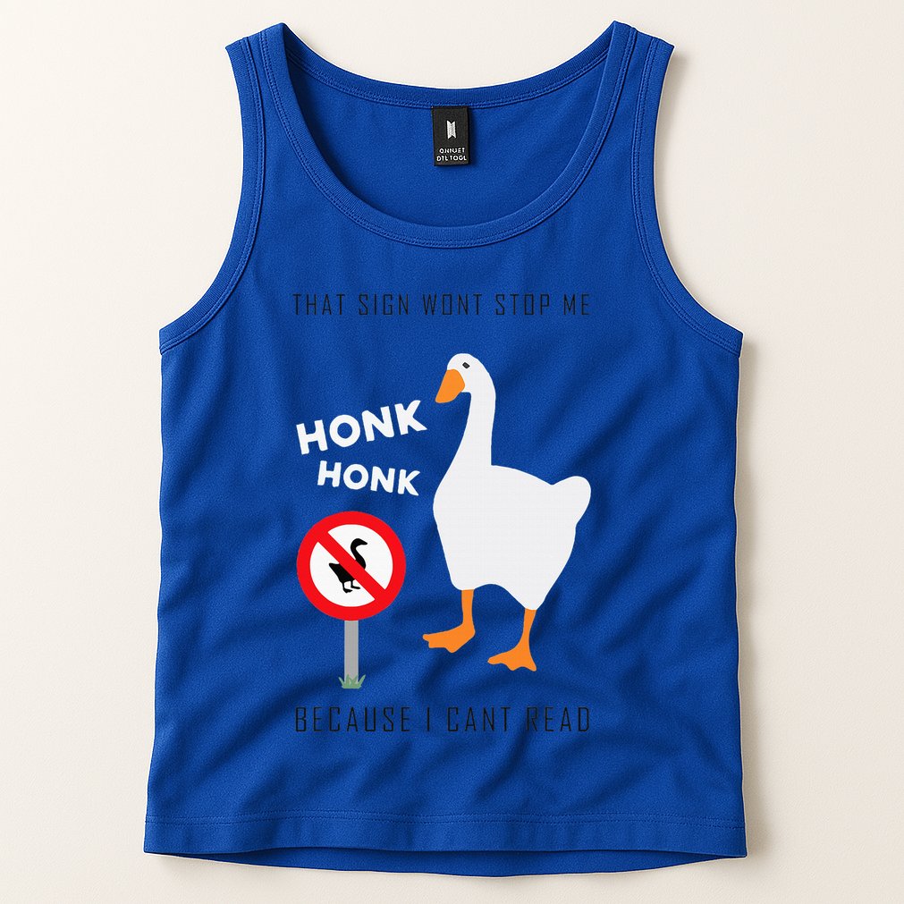 Untitled Goose Game Funny Tank Top