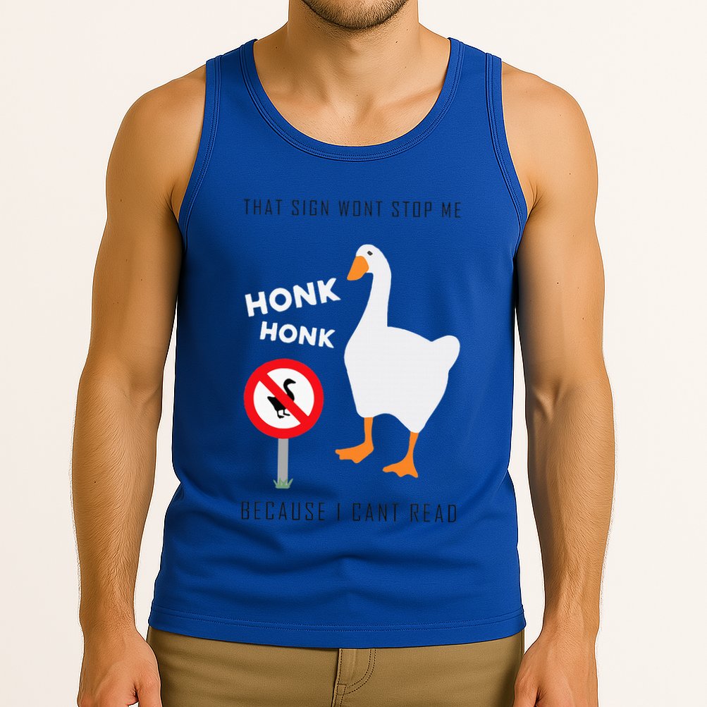 Untitled Goose Game Funny Tank Top