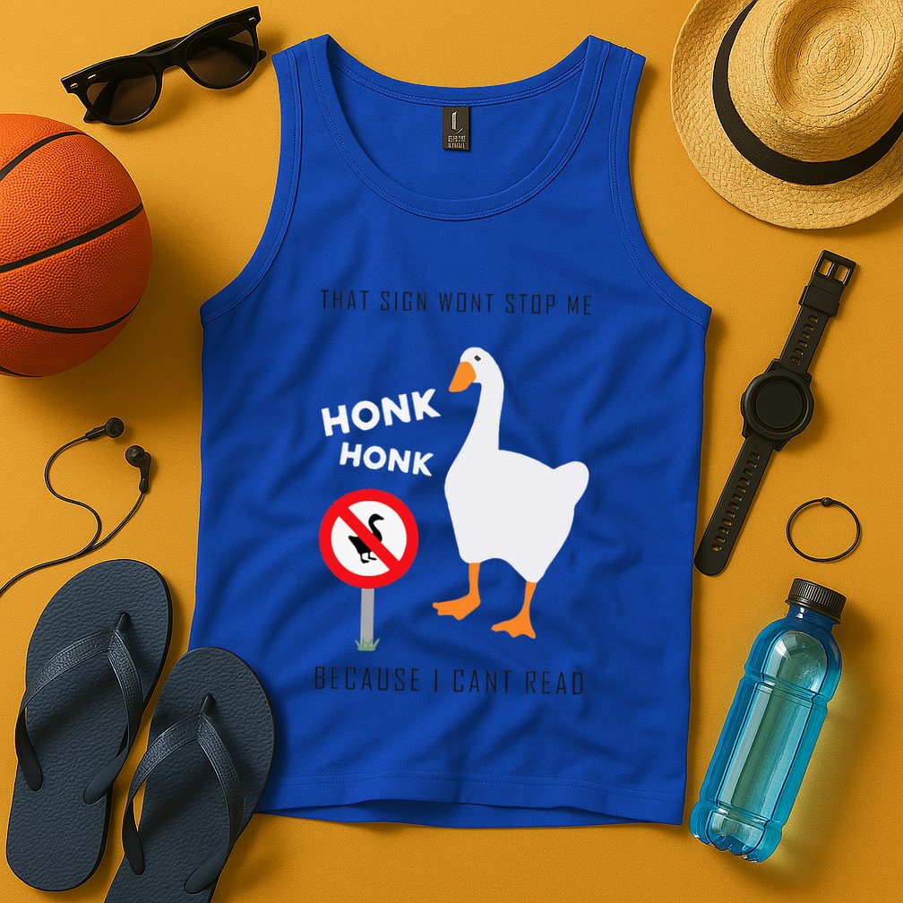Untitled Goose Game Funny Tank Top