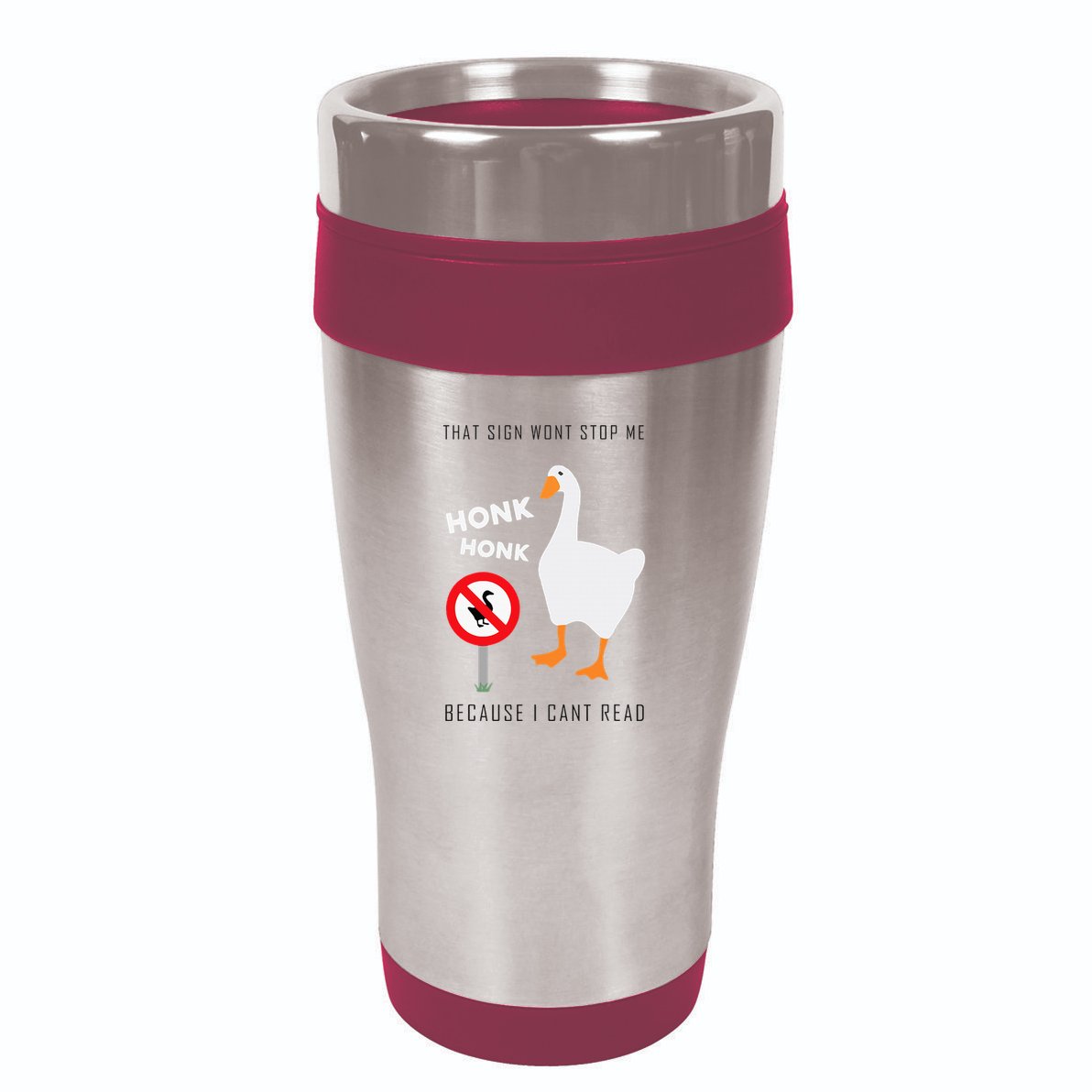 Untitled Goose Game Funny 16oz Travel Tumbler